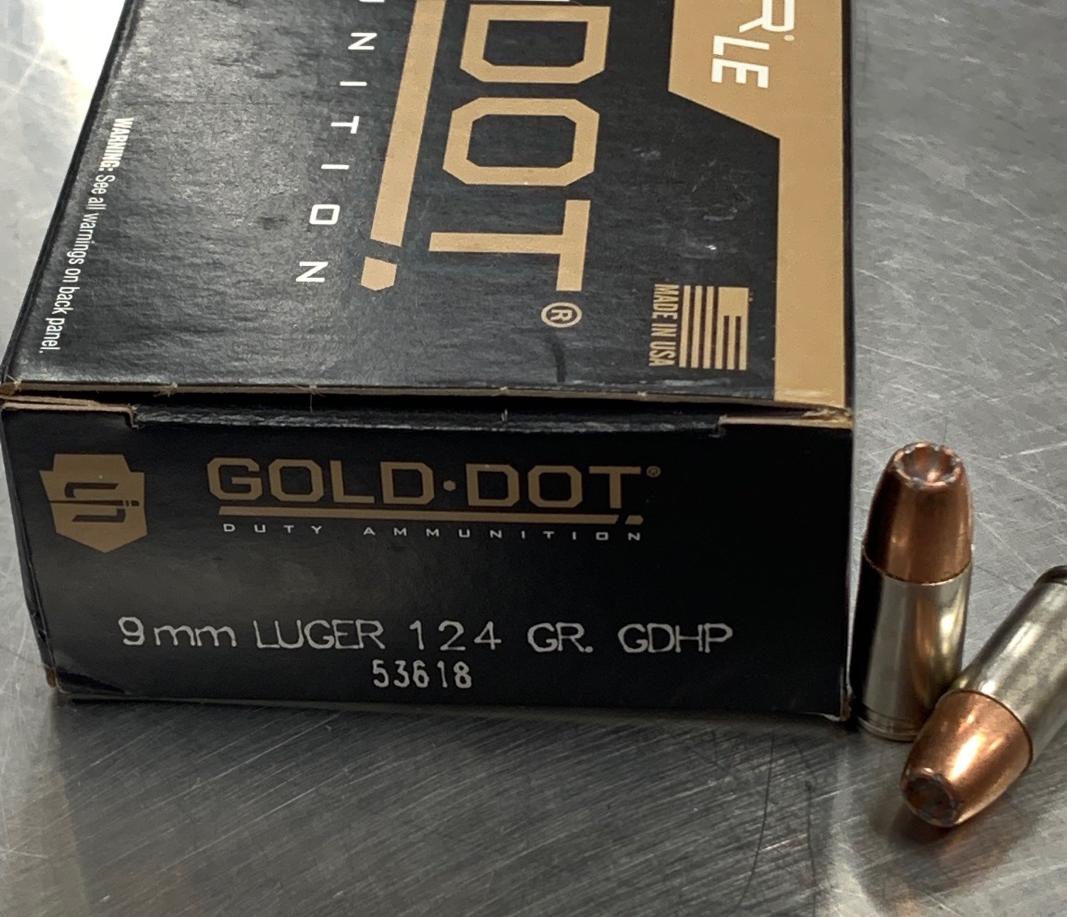 Speer Gold Dot Law Enforcement 9mm 124 Grain GDHP Ammunition 50 Count Box 