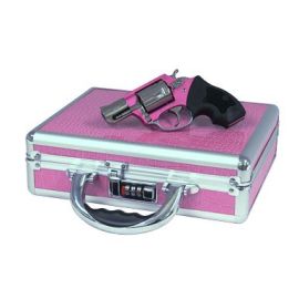 Charter Chic Lady 38 Special Pink & High Polished Stainless Revolver With Pink Faux Alligator Case 53839