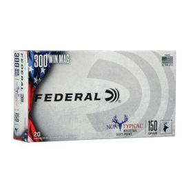 Federal Non Typical 300 Win Mag 150 Grain Soft Point Ammunition 300WDT150