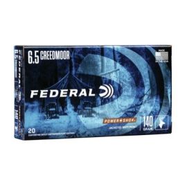 Federal Power Shok 6.5 Creedmoor 140 Grain Soft Point Ammunition 65CRDB