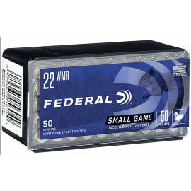 Federal Small Game 22 Magnum 50 Grain Jacketed Hollow Point Ammunition 50 Rounds 757