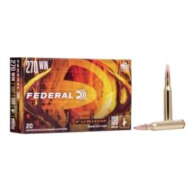 Federal Fusion 270 Win 130 Grain Bonded Soft Point Ammunition F270FS1