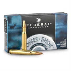 Federal Power Shok 308 150 Grain Soft Point Round Nose Ammunition 308A