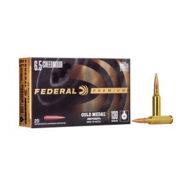 Federal Premium 6.5 Creedmoor 130 Grain Berger Open Tip Match Ammunition GM65CRDBH130
