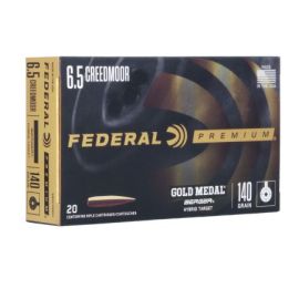Federal Premium Gold Medal Berger Hybrid Target 6.5 Creedmoor 140 Grain Ammunition GM65CRDBH2