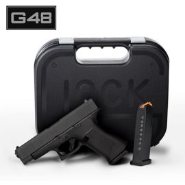 GLOCK 48 9mm Pistol With 2-10 Round Magazines (Black)