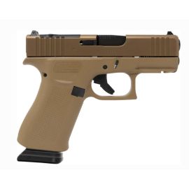 GLOCK 43X MOS 9mm Coyote Pistol With 2-15 Mags