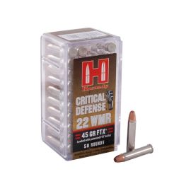Hornady Critical Defense 22 Winchester Magnum 45 FTX Ammunition 83200