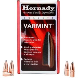 Hornady 22 Caliber 55 Grain Grain SP Varmint Bullets 2265.  Box Of 100 Bullets
