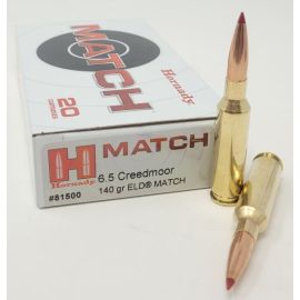 Hornady Match 6.5 Creedmoor 140 Grain ELD Match Ammunition 81500