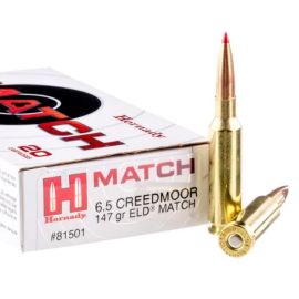 Hornady Match 6.5 Creedmoor 147 Grain ELD Match Ammunition 81501