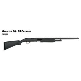 Mossberg Maverick 88 20 Gauge 26" Barrel Shotgun With Black Synthetic Stock 32200