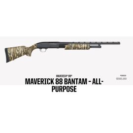 Mossberg Maverick 88 20 Gauge Youth Shotgun With 22" Barrel (Bottomland Camo) 32203