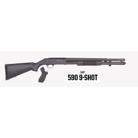 Mossberg 590 Persuader 12 Gauge 9 Shot Shotgun With Pistol Grip Kit 50694