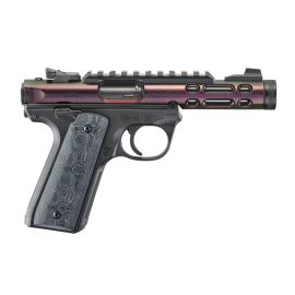 Ruger Mark IV 22/45 Lite 22LR Gun Candy Purple / Green Upper Shroud With 2 Mags & Hard Case 43954