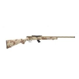 Savage Mark II FV-SR 22LR Rifle With 20" Spiral Fluted Threaded Barrel In Desert Storm Camo  28742