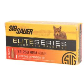 Sig Elite Varmint 22-250 40 Grain Polymer Tip Ammunition E225V1-20