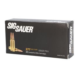 Sig Sauer 277 Sig Fury 135 Grain FMJ Ammunition E277SFB135-20