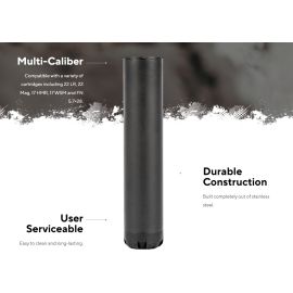 SilencerCo Sparrow 22LR Rimfire Suppressor (SU75)