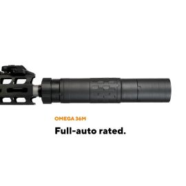 SilencerCo Omega 36M Modular Suppressor (Up To 350 Leg) With Charlie ASR Mount SU4735