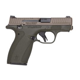 Smith & Wesson Bodyguard 2.0 380 Pistol With Thumb Safety, FDE Slide / OD Green Frame