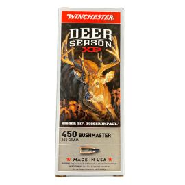 Winchester Deer Season XP 450 Bushmaster 250 Grain Polymer Tip Ammunition X450DS