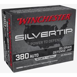 Winchester Silvertip 380 ACP 85 Grain JHP Ammunition W380ST