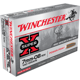 Winchester Super X Power Point 7MM-08 140 Grain Ammunition X708