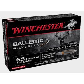 Winchester Ballistic Silvertip 6.5 Creedmoor 140 Grain Polymer Tip Ammunition SBST65CM 