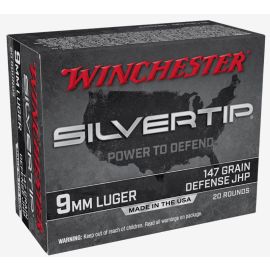 Winchester Silvertip 9mm 147 Grain JHP Ammunition W9MMST2 ( 20 Rounds )